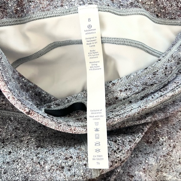 LULULEMON Final Lap Crop Leggings 23” Summer Haze Multi Nulux 8 Run - Picture 11 of 12